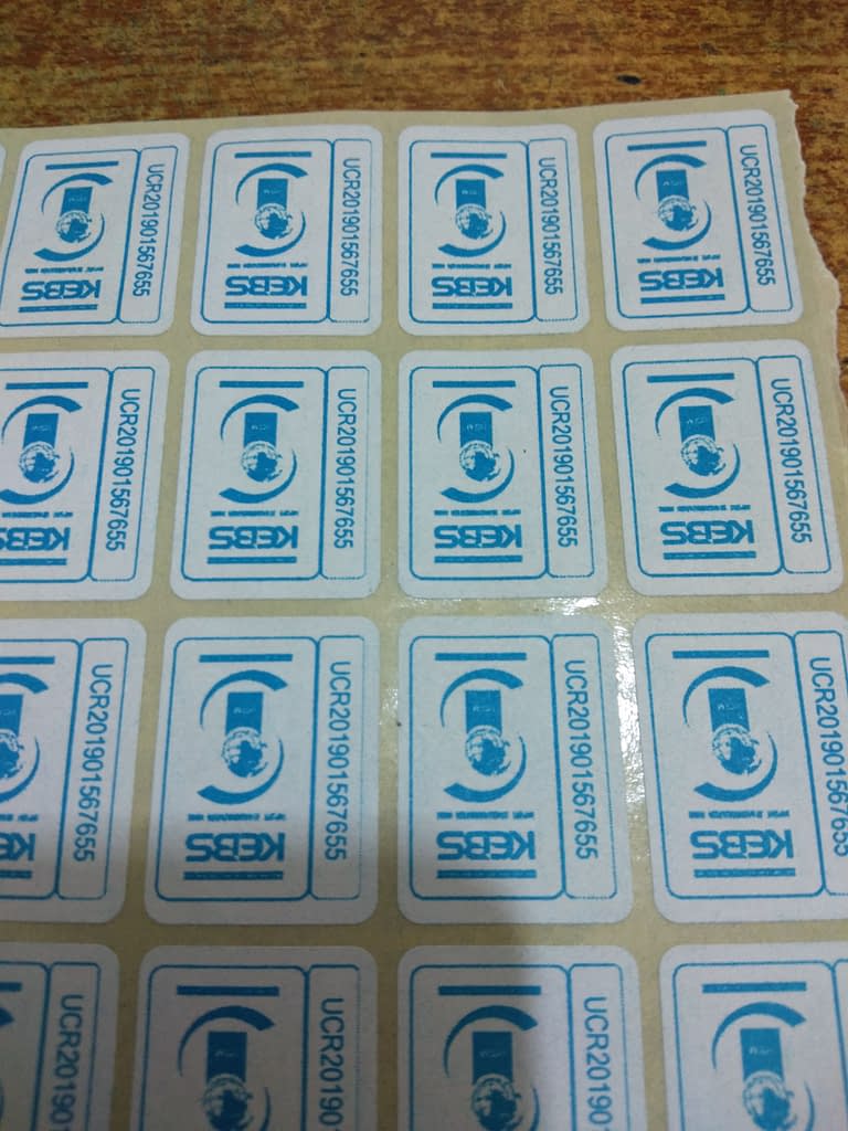 Kebs Stickers Printing Services - OLS.CO.KE